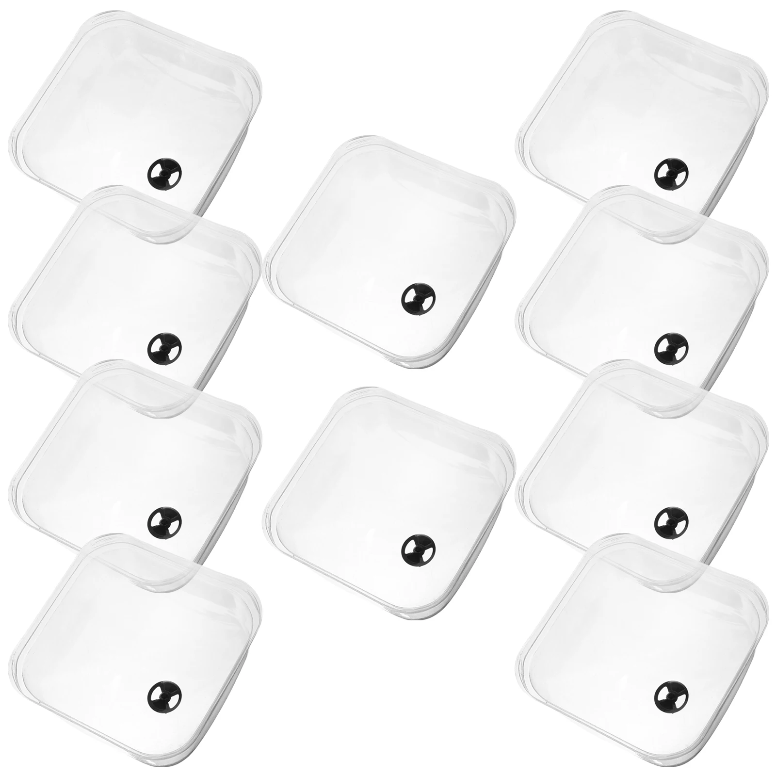 

10pcs Humidity Dome For Plants Transparent Garden Cloche Lightweight Plant Protection Cover Frost Resistant Ventilated Grow Dome