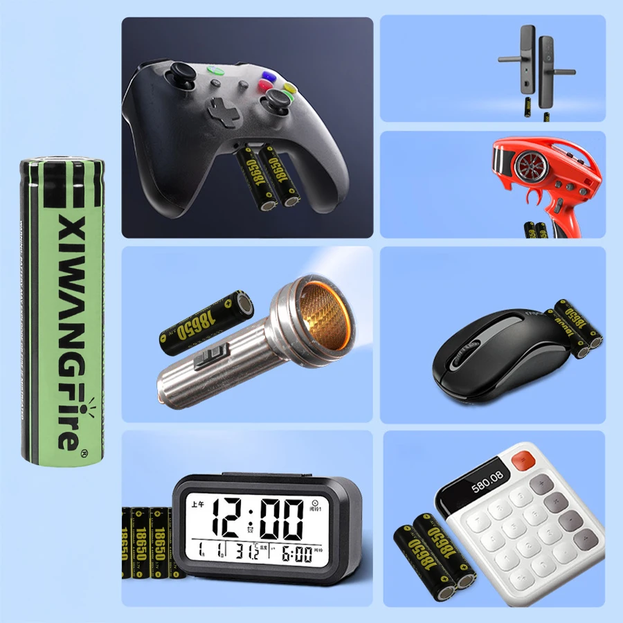 100% جديد وأصلي 3.7 فولت 18650 بطارية قابلة للشحن 2400 مللي أمبير 18650 بطاريّة ليثيوم قابلة لإعادة الشحن لمكبرات الصوت أجهزة الراديو المصابيح الأمامية اللعب