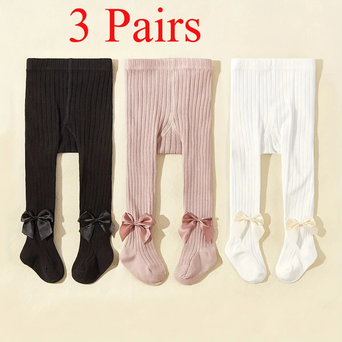 3/1 sztuk/zestaw rajstopy dziecięce wiosna jesień księżniczka Bowknot dziewczyny moda wygodne oddychające bawełniane rajstopy dla niemowląt Stocking