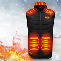 11 Zone Heated Motorcycle Vest Winter Thermal Clothing USB Charging Washable Cotton Gilet Camping Heating Jacket for Men Women