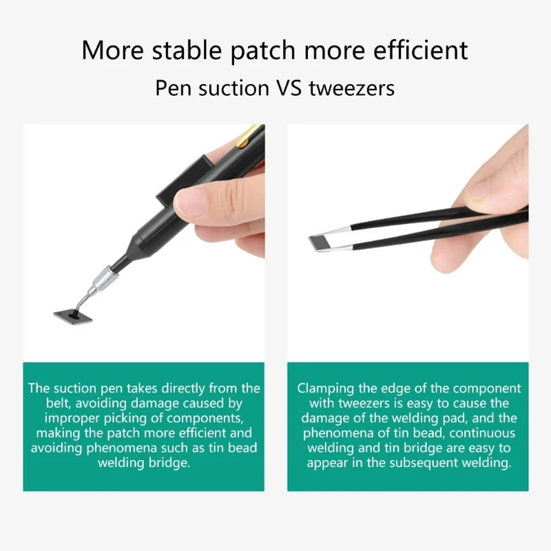 IC chống tĩnh điện Hút chân không Hút bút Công cụ tẩy tế bào chết IC Tweezer