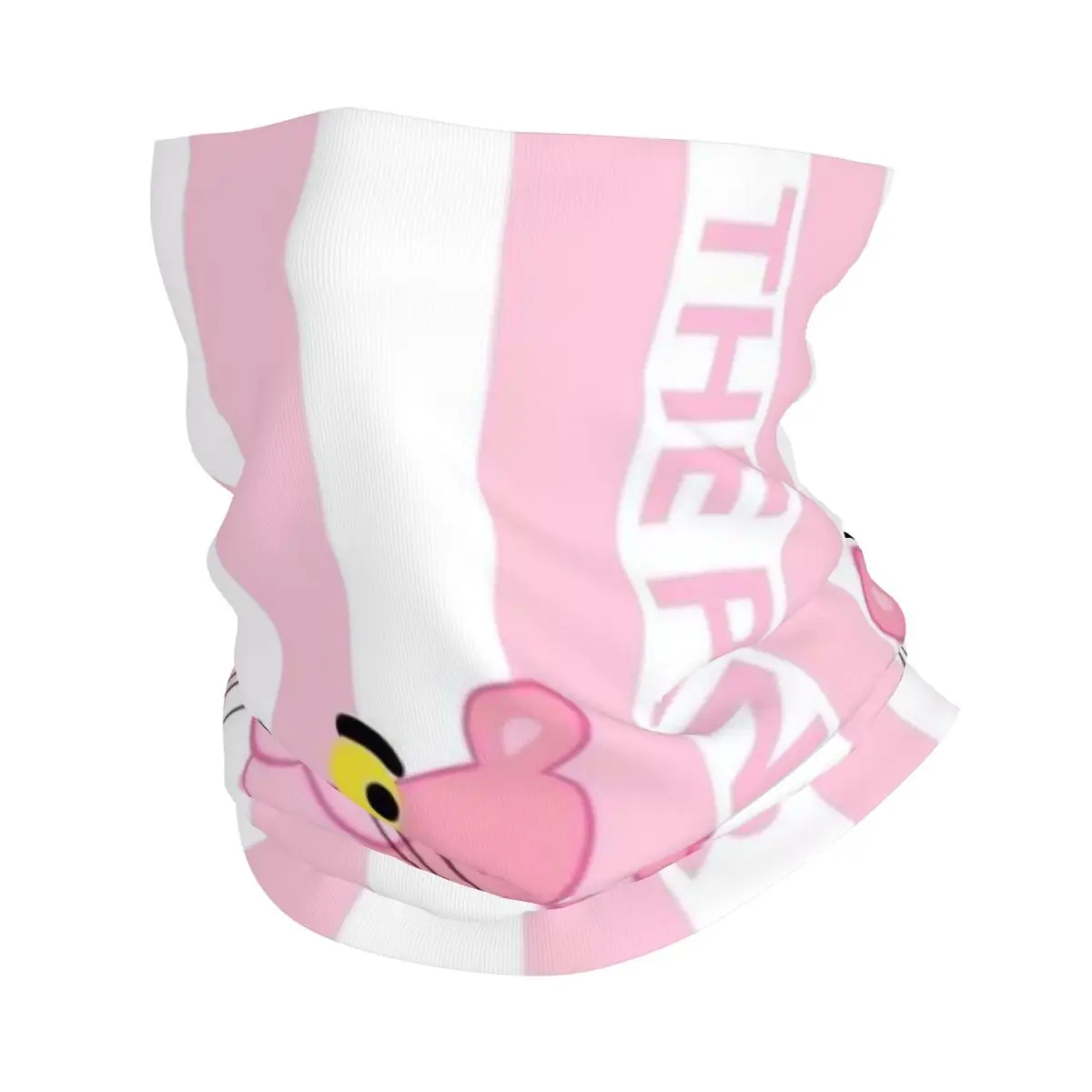 

Custom Cartoon Bandana Neck Warmer Men Women Winter Hiking Ski Scarf Gaiter Cute Leopard Face Cover