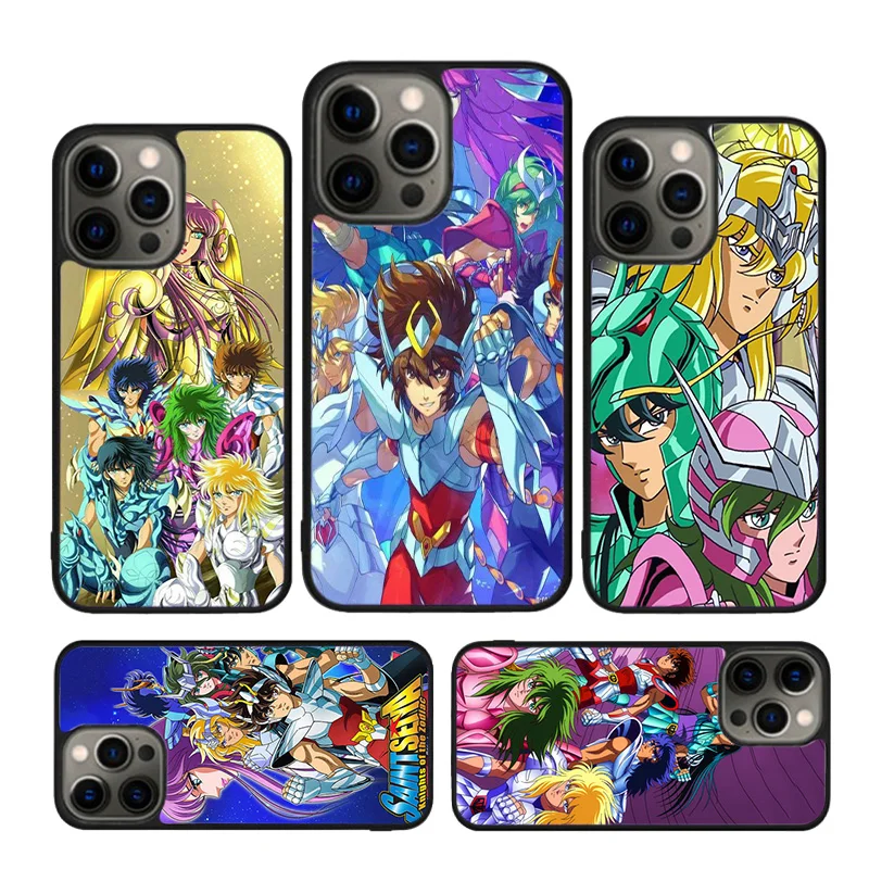 knights of the zodiac Phone Case Cover For iPhone 16 15 14 plus XS XR 11 12 mini 13 pro max coque Shell Fundas