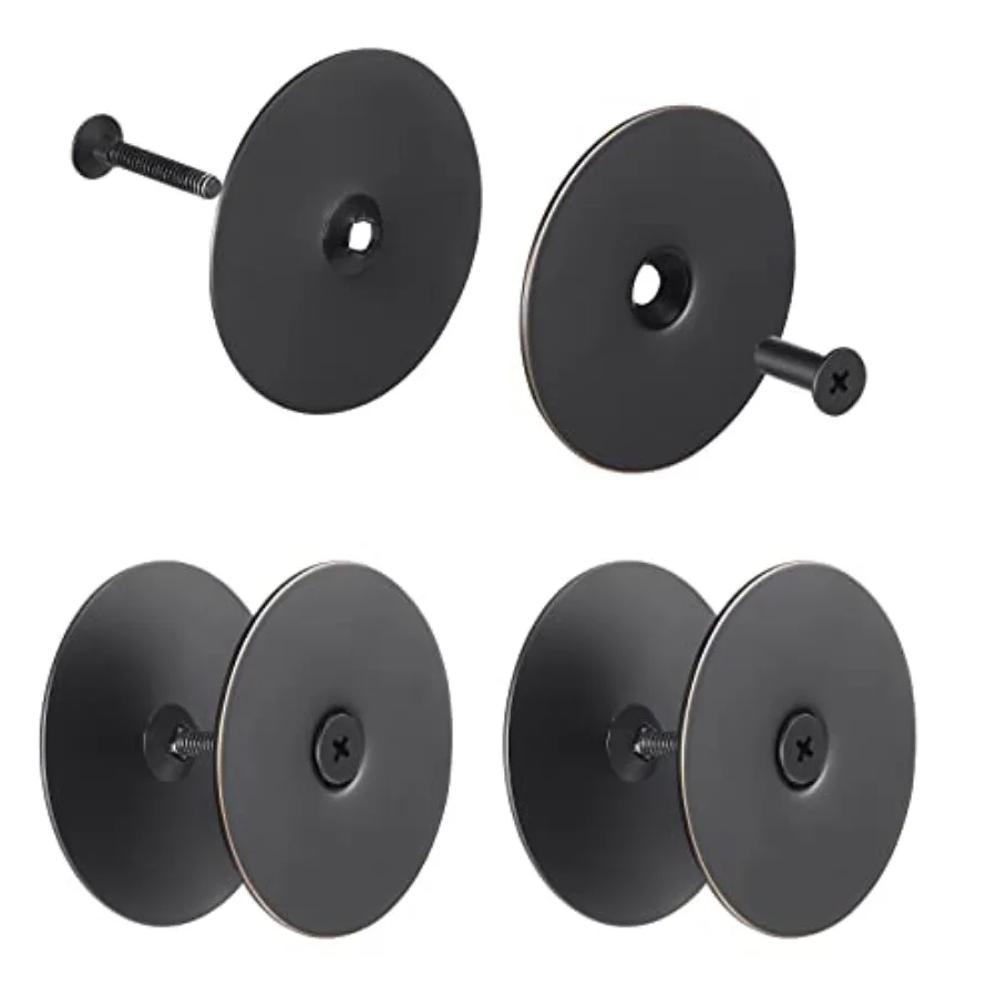 

Pelopy Door Hole Filler Plate, 2-5/8" Diameter, 1 Inch and 2 Inch Connecting Screws Deadbolt Cover Plate for Home Exterior Inte