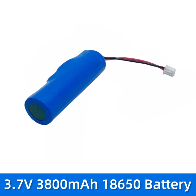 3.7V  3800mAh lithium ion rechargeable battery lpega 18650 with replacement socket emergency lighting xh2.54 line