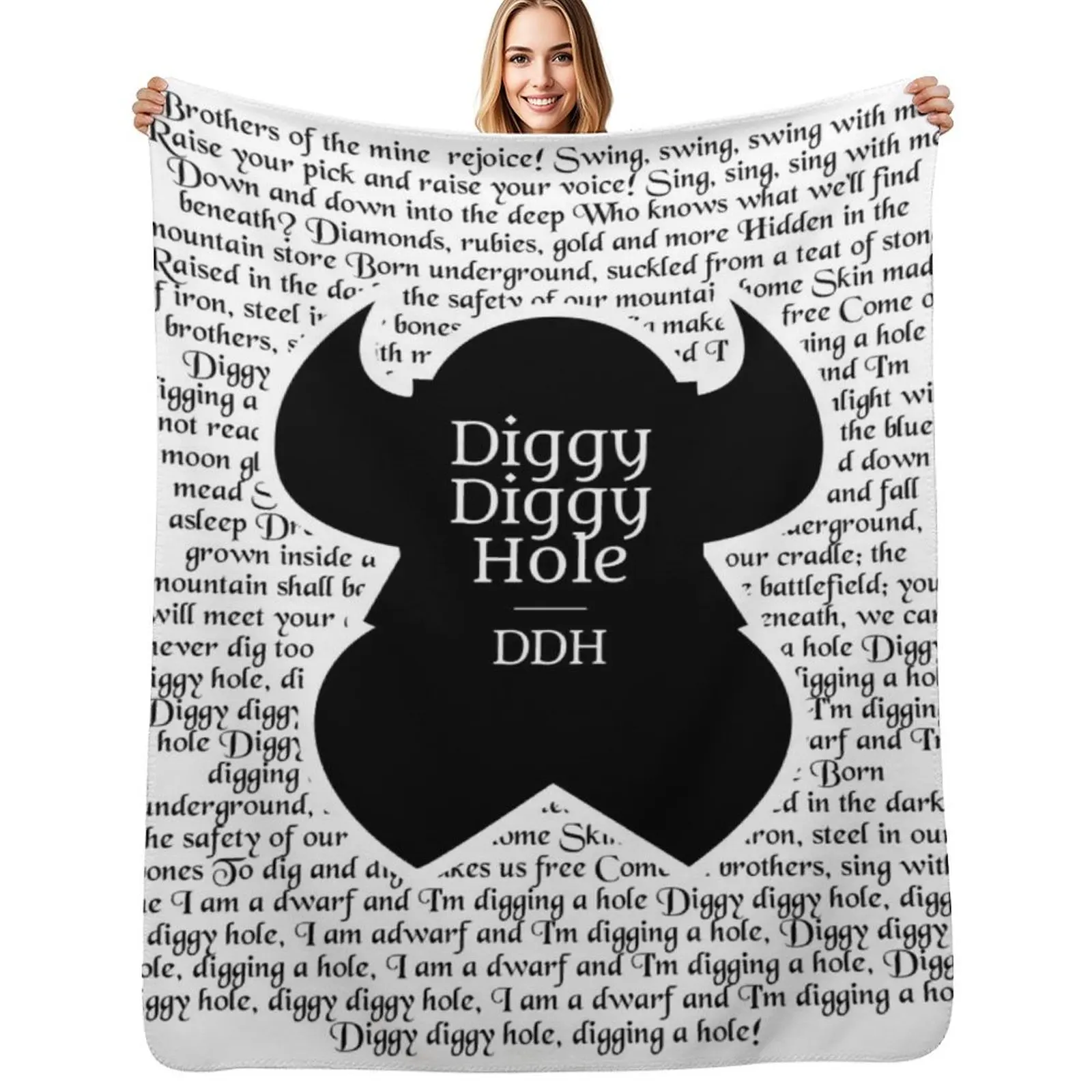 

Diggy Diggy Lyrics Throw Blanket Furry Designers Nap Fashion Sofas Blankets