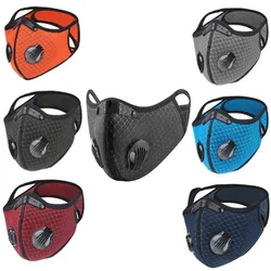 1PC Windproof Cycling Mask With Activated Carbon Filter Dust Mask  PM2.5  Washable Sports Mask Outdoor Sports Training Mask