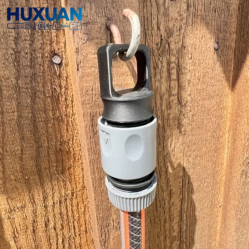 3D Printed Garden Hose End Cap Holder Quick Connector Plug Hook Weather Resistant for Outdoor Yard Patio Watering