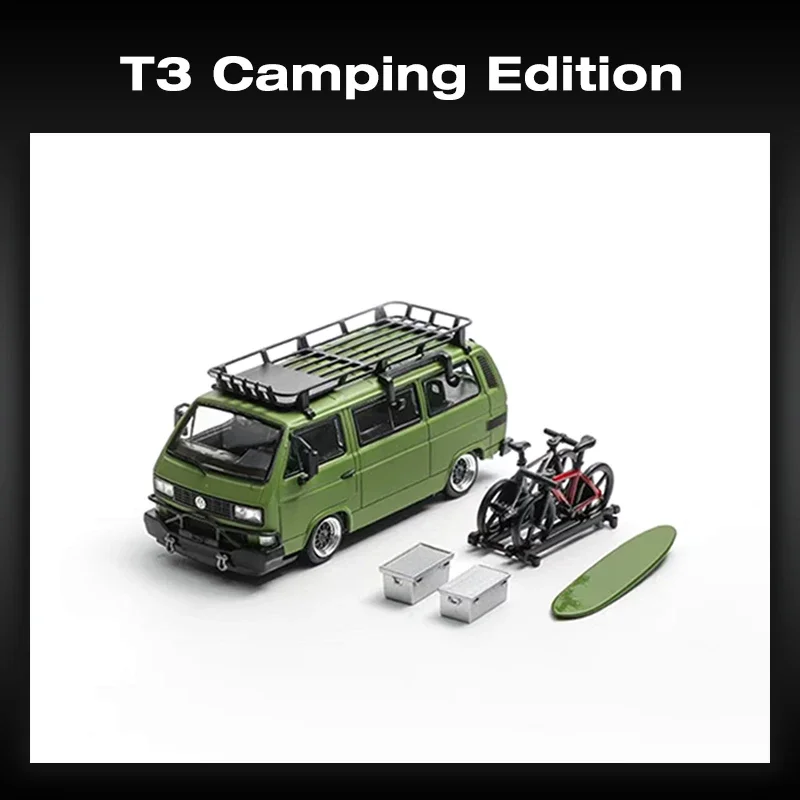 

Mortal In Stock 1:64 T3 Camping Edition With Accessories Diecast Car Model Collection Toys