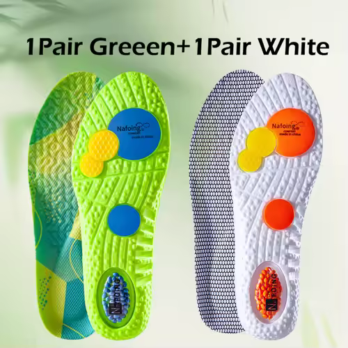 Sport Shock Absorption Insoles Green EVA Air Cushion Breathable Arch Support Orthopedic Shoes Pad Men Women Feet Care Insoles - Image 10