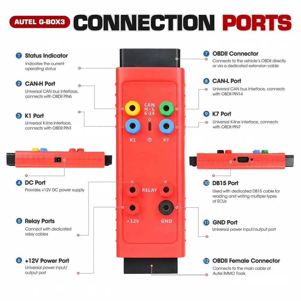 Autel MaxiIM Key Programming Tool GBOX3, APB112 Smart Key Simulator, Toyota 8A Blade AKL Kit Work with KM100/ IM508 / IM608