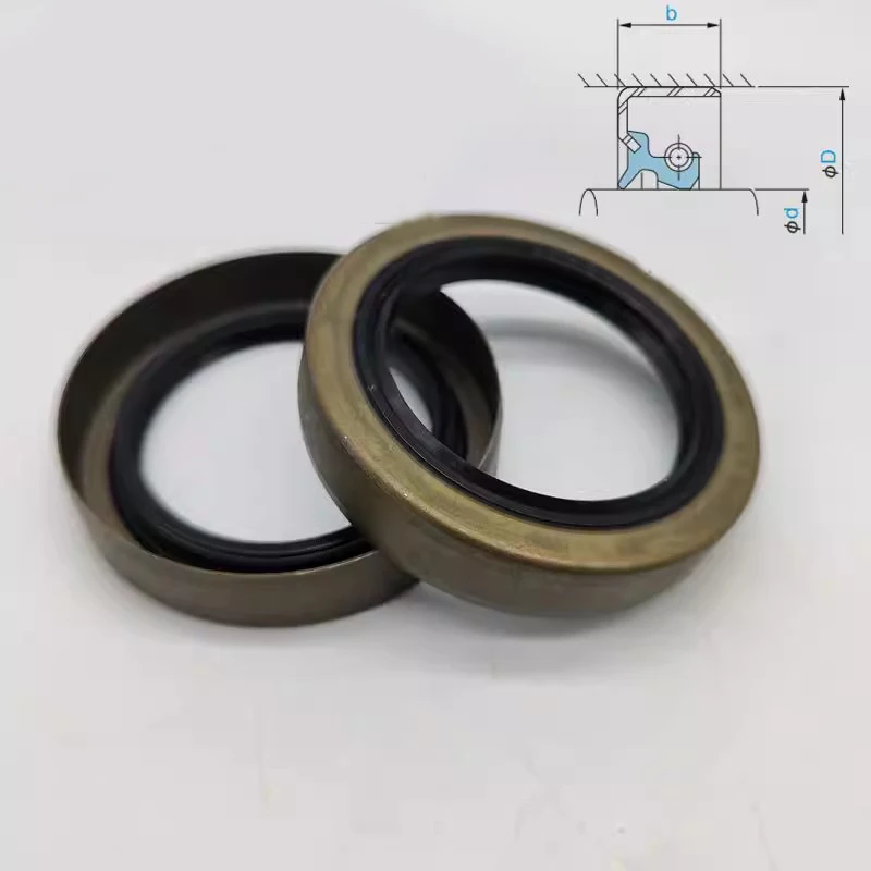 12-40mm,TB External Iron Shell Frame Oil Seal,Exposed Frame Oil Seal,Iron Sheet Oil Seal,Double Lip Dust-Proof Ring,12x20x5