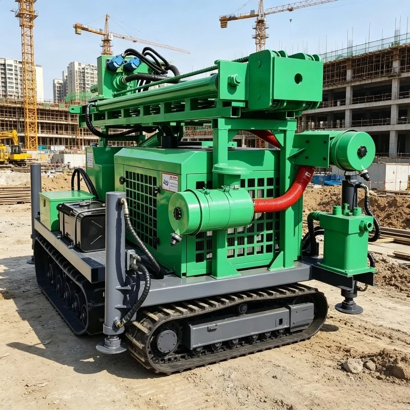 FOB Price Industrial Robust Crawler Type Pneumatic Water Well Drilling Rig Heavy Duty Wear Resistant Frame Hard Rock Layers Use