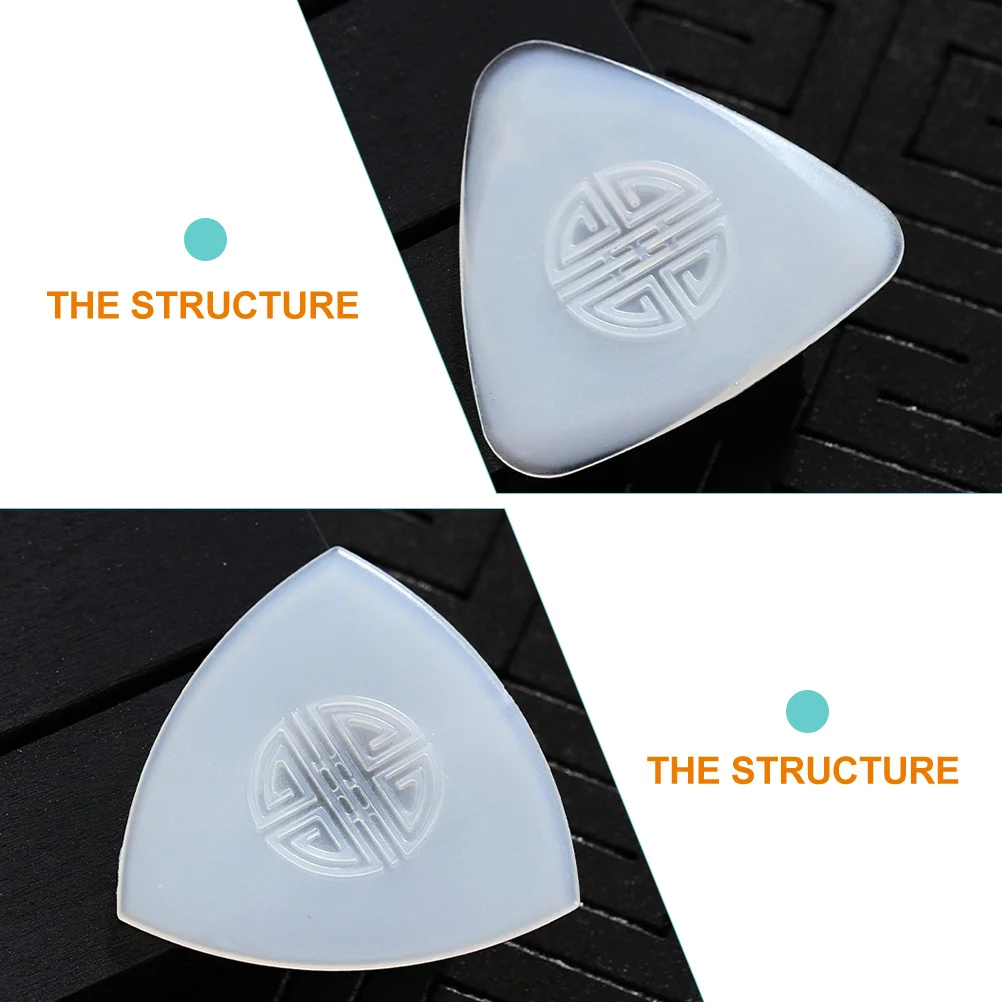 

4pcs Nylon Ruan Picks Durable Comfortable Strumming Liuqin Plectrums Guitar Accessories Zhongruan Bass Stringed Instrument