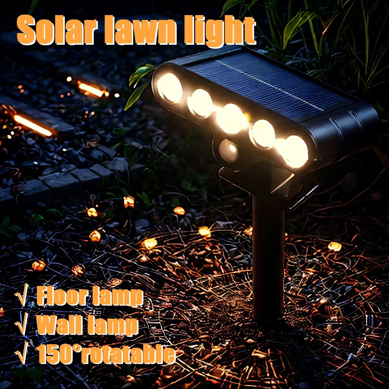 

Солнечные лампы двойного назначения для газона, наружное освещение, ландшафтный светильник, уличные фонари, светодиодные лампы для газона для двора, сада, газона, фестиваля