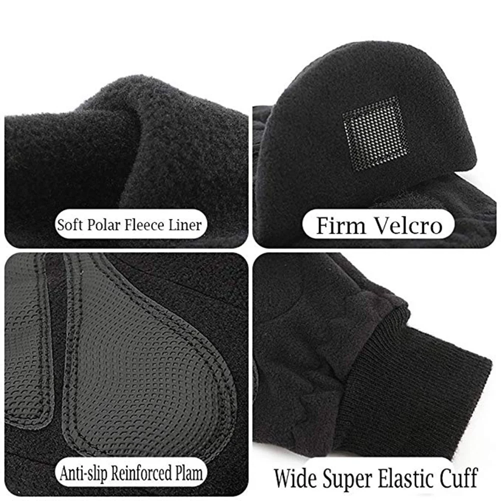 

Comfortable Durable Gloves Simple Practical Half-Finger Riding Warmth Protection Cycling Gloves Lightweight Polar Fleece Safe