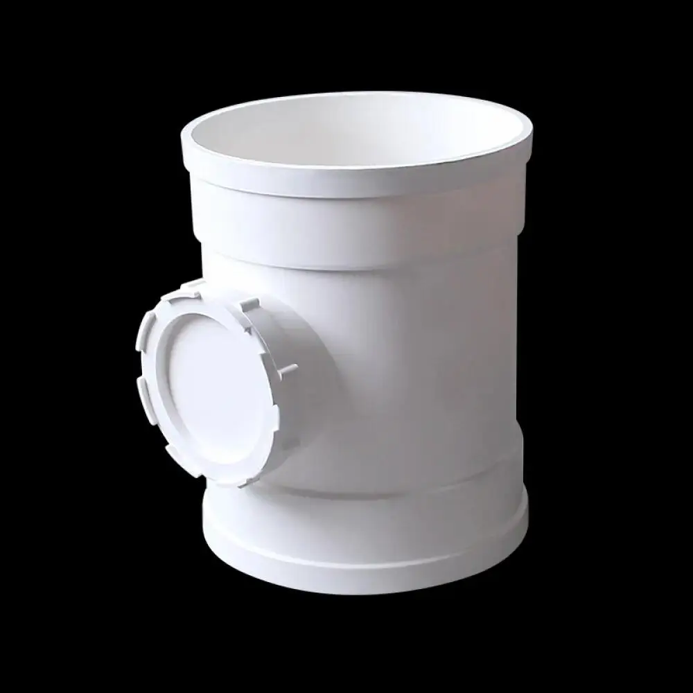 

Вертикальная дренажная труба с инспекционным отверстием для фитинга для канализации с обратным портом, 50 мм ~ 200 мм, ПВХ