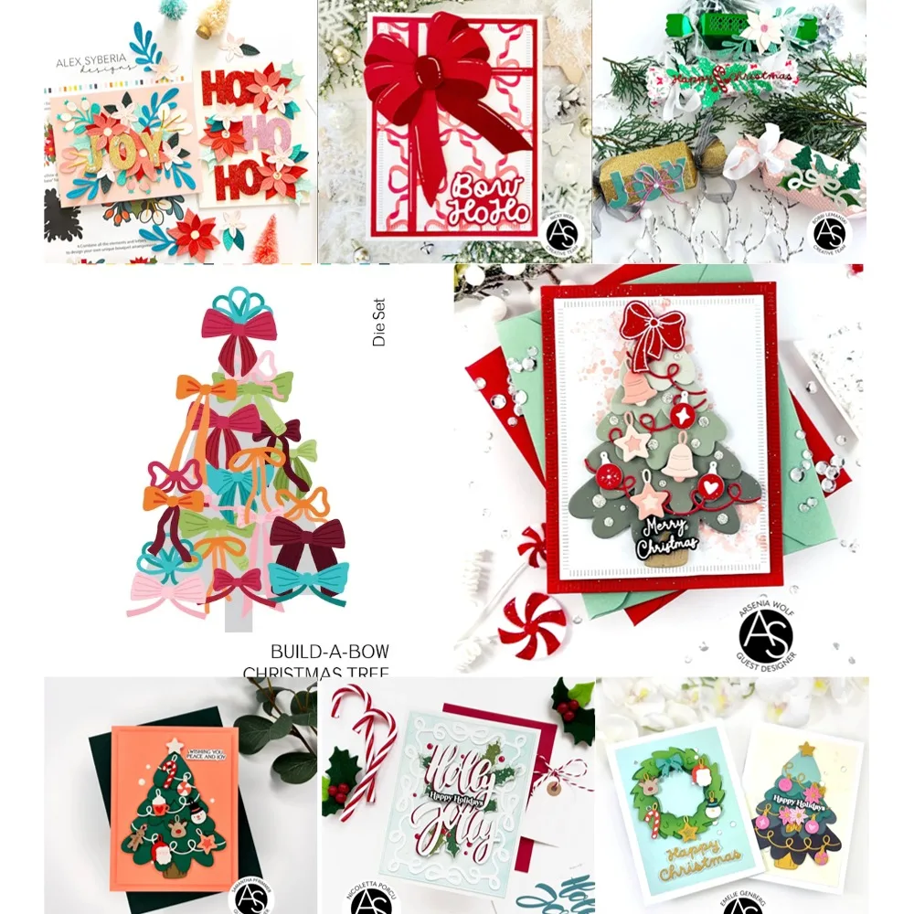 

Christmas hard candy New 2025 metal cut dice and clear stamps scrapbooking to make paper engraving frames card craft set