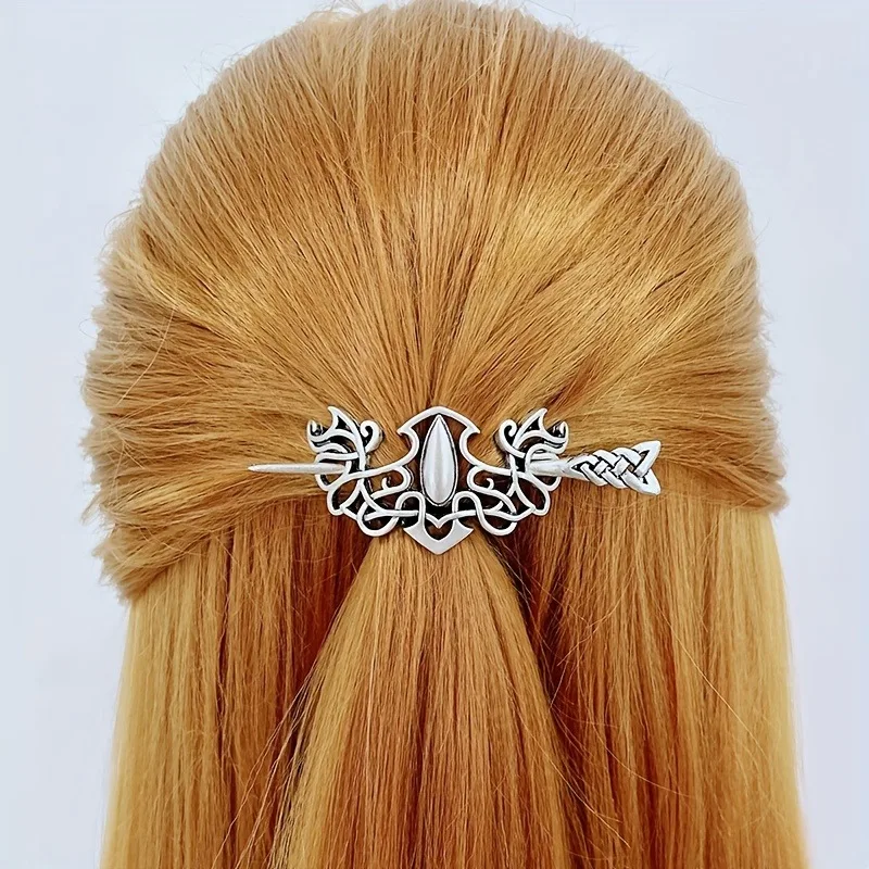 Classical Viking Elegant Retro Women's Styling Braided Hair Fixed Headwear Hairpin Hair Stick Birthday Party Girl Gift
