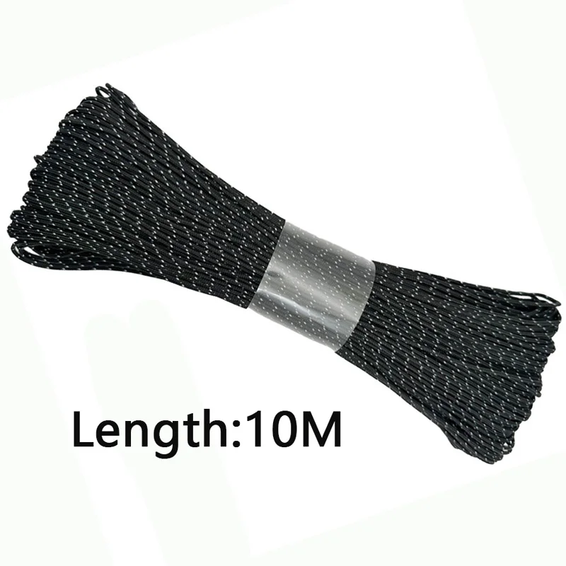 Im Dunkeln leuchtendes, reflektierendes Paracord, Durchmesser 2 mm, Paracord für Überlebenssituationen, Fallschirmschnur, Schlüsselband, Campingzelt, Kletterseil, Wandern, DIY