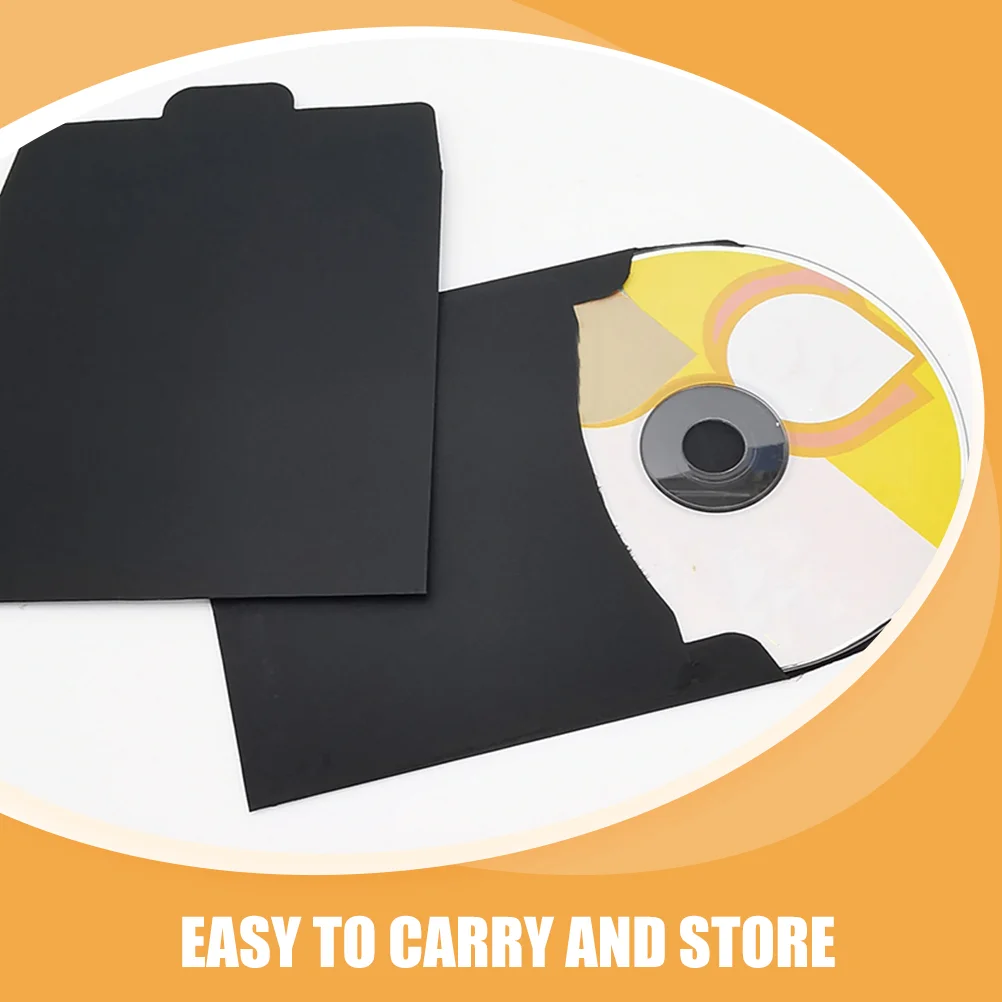 50 Pcs Dvd Envelope Packaging Bag CD Storage Holder Covers Blank Paper Cardboard Tiny Envelopes Invitation