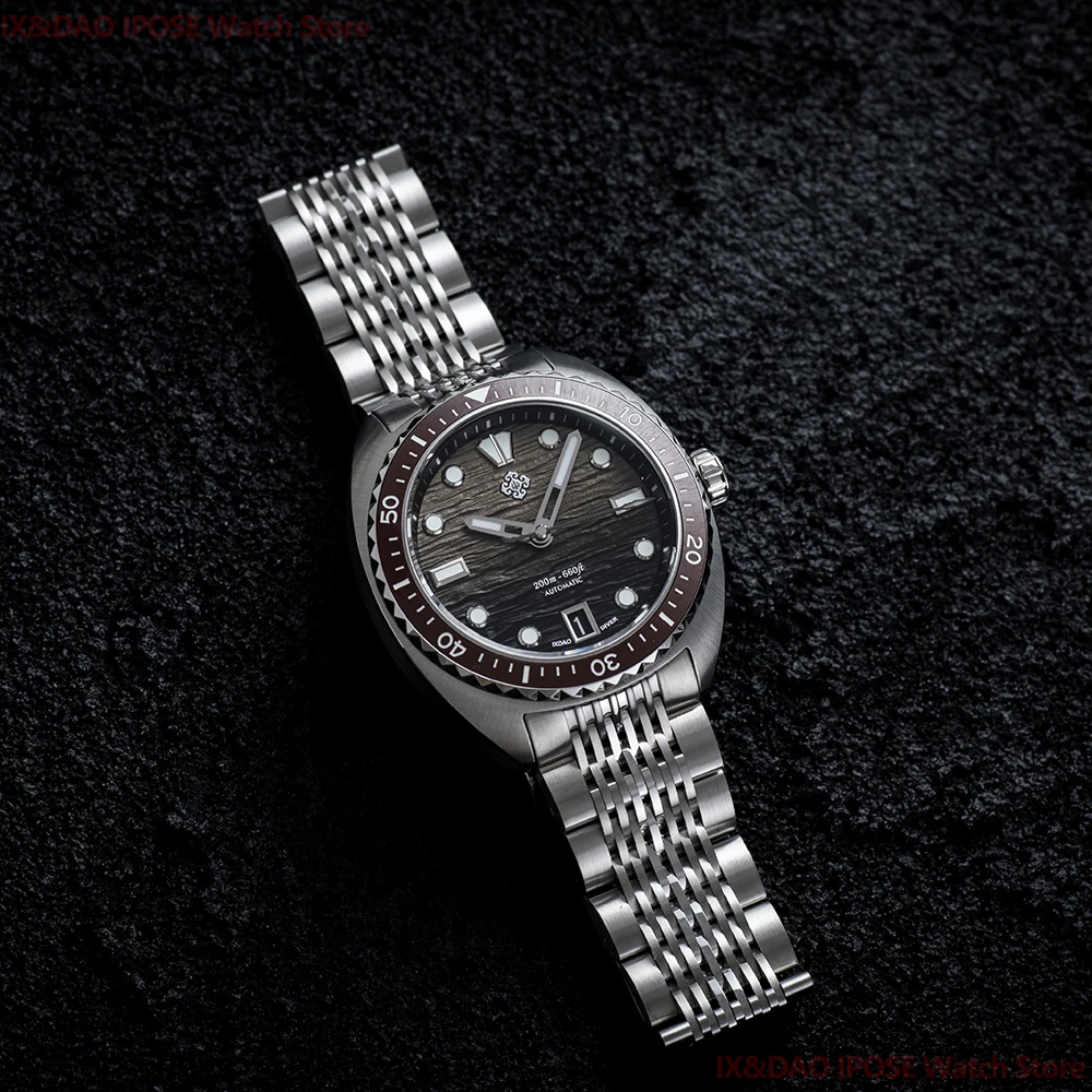 IX & DAO IPOSE JD-X07S الفيضانات التنين الساعات الفولاذ المقاوم للصدأ الياقوت مقاوم للماء مضيئة NH35A ساعة ميكانيكية أوتوماتيكية #3