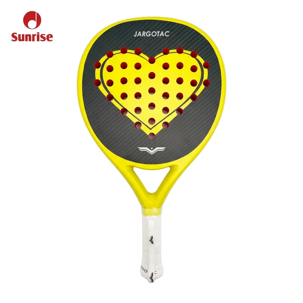 SA001 3k Carbon Teardrop Padel Racket High Quality Eva Core 260x260mm 36010g PU Grip 455mm Universal Private Label
