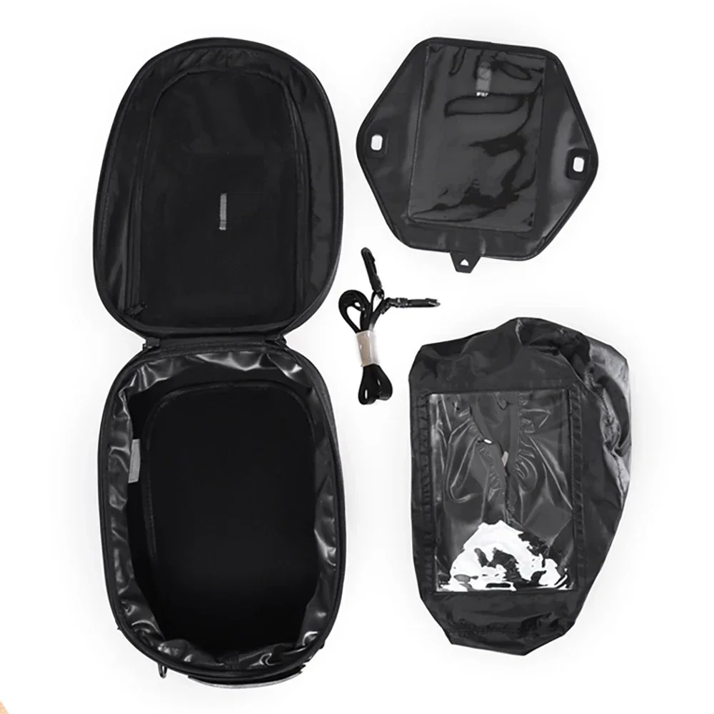 MENAT-Geométrica Couro Motorcycle Tank Bag, impermeável, Óleo, Combustível, Moto, Esporte, Mais novo