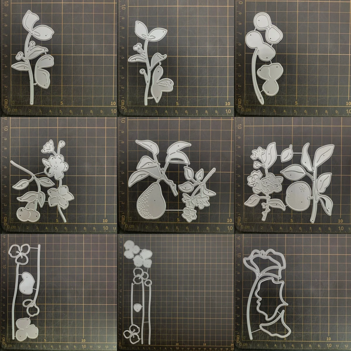 

9 kinds Apples Pears Flowers Metal Cutting Dies Stencils For DIY Scrapbooking Decorative Embossing Handcraft Die CutsTemplate