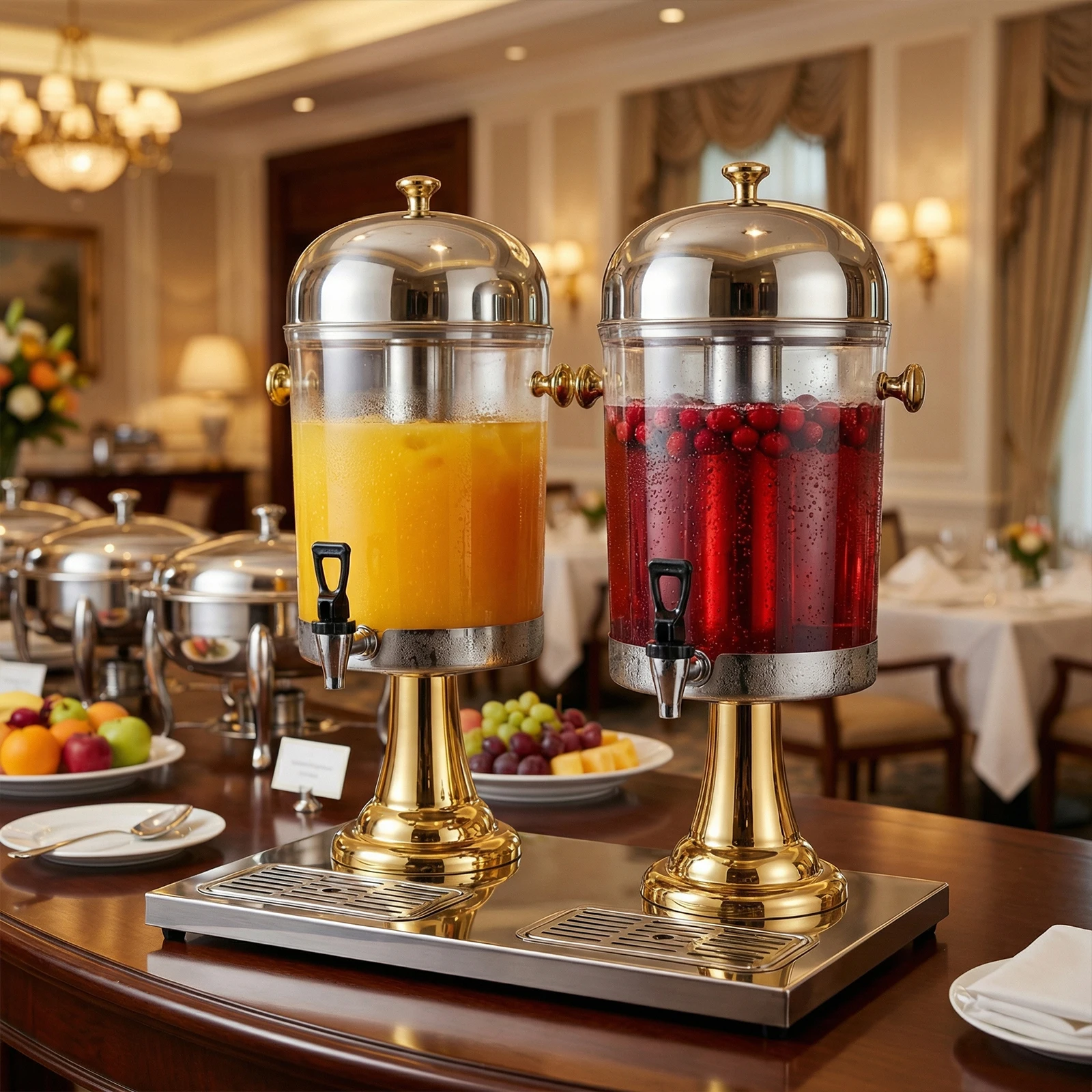 

Диспенсер для горячих и холодных напитков 2.1/4.2 галлона, коммерческий, из нержавеющей стали, для соков, пива, для вечеринок