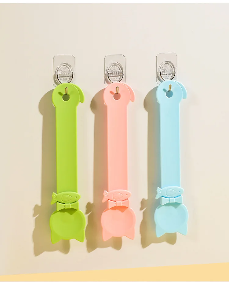 

6pcs Strip Squeeze Spoon For Treats Feeder Treat Spoon Squeeze Lickable Snack Wet Feeding Tool Long Handle Pet Supplies