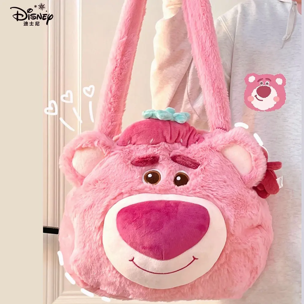 Disney Lotso Women Large-Capacity single shoulder Bag Cartoon & Cute Travel Bags Valentine's Day Gift For Girlfriend