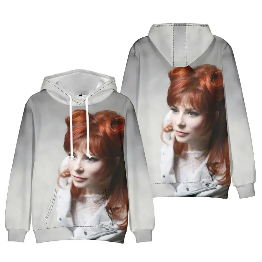 New Singer Mylene Farmer 3D Print Hoodies Men Women Fashion Hoodie Oversized Pullovers Hooded Sweatshirts Harajuku Kids Clothing