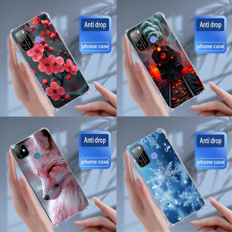 Cases For Itel Vision 1 Pro/S16 Cover Soft Silicone transparent TPU Phone Case Coque Capa Bumper