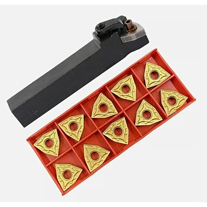

MWLNL1616H08 External Turning Tool Holder 10PCS WNMG080408 Inserts CNC Lathe Cutting Tool for Steel Stainless Steel