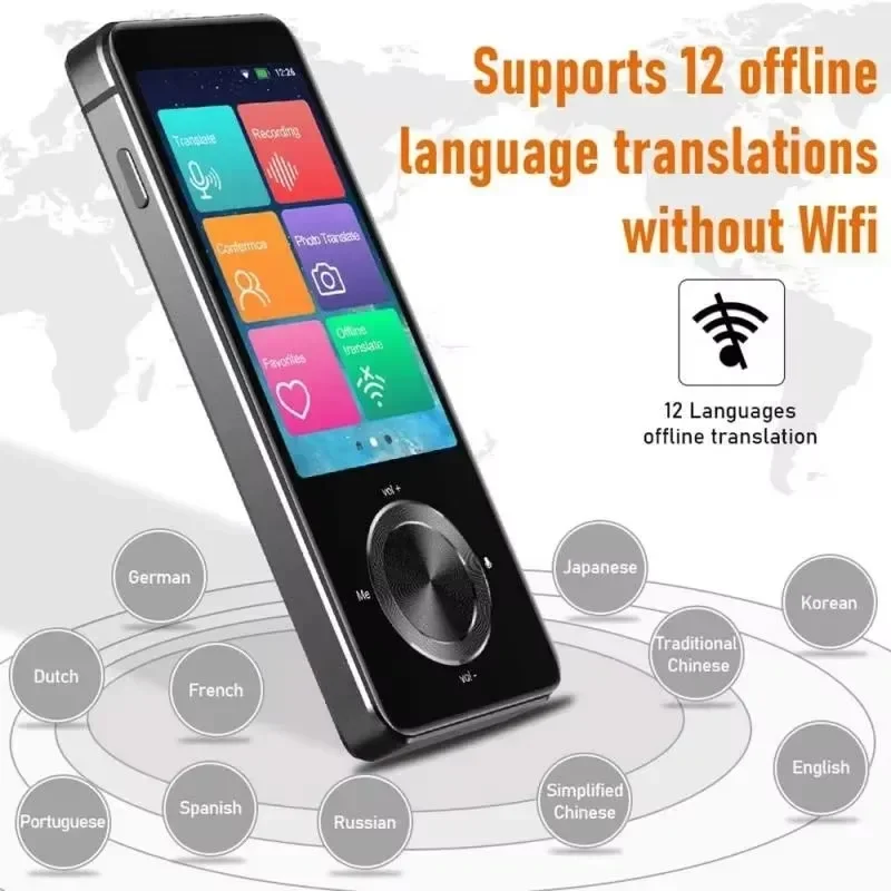 New M9 Instant Voice Translator Portable Language In Real-time Smart Translation 16Offline Language Simultaneous Interpretation
