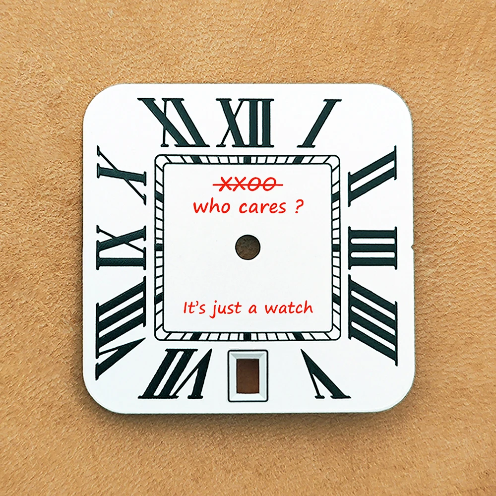 

New NH35 dial square Roman dial Personalized dial men's watch dial suitable for NH 35 movement watch accessories