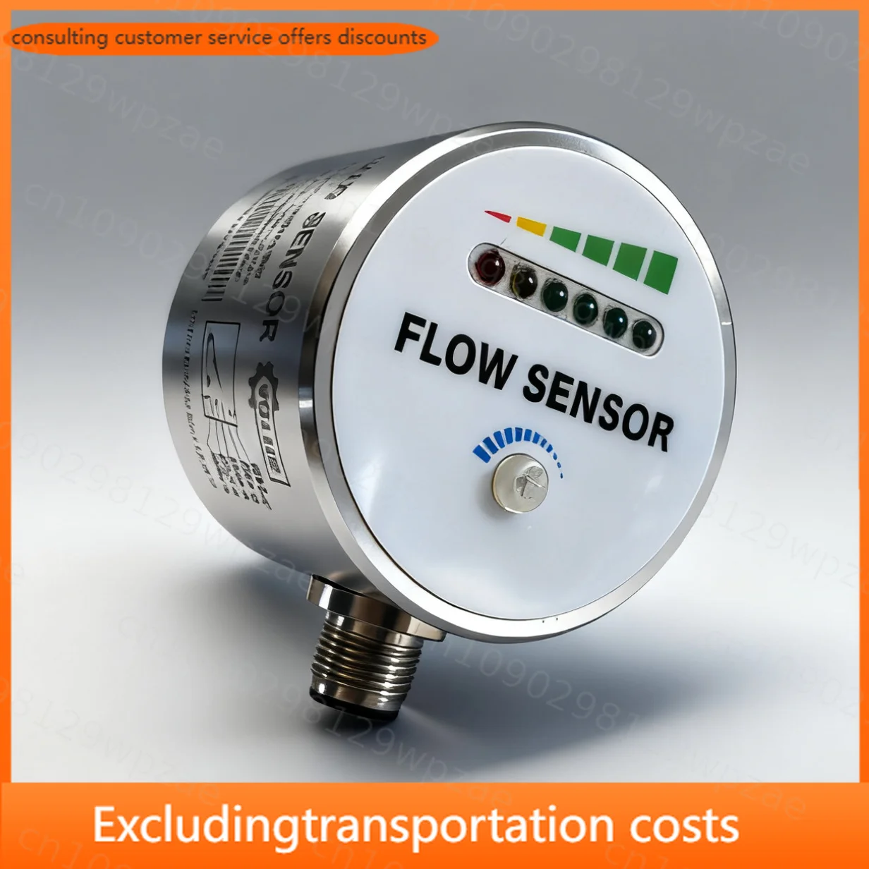 DC24V Stainless Steel Thermal Flow Switch Water Sensor for Liquid and Water Pump Control IP67 Electronic Flow Sensor