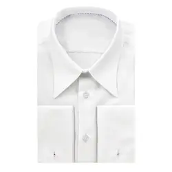 Men's classic shirt retro fashion brand long pointed collar - French cuffs authentic retro custom shirt business party social