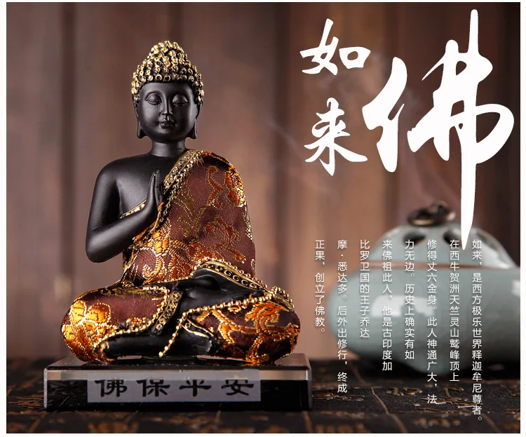 Special Offer--14CM Office HOME CAR Spiritual protection Bless family # Handmade wood carving Sakyamuni RULAI Buddha statue