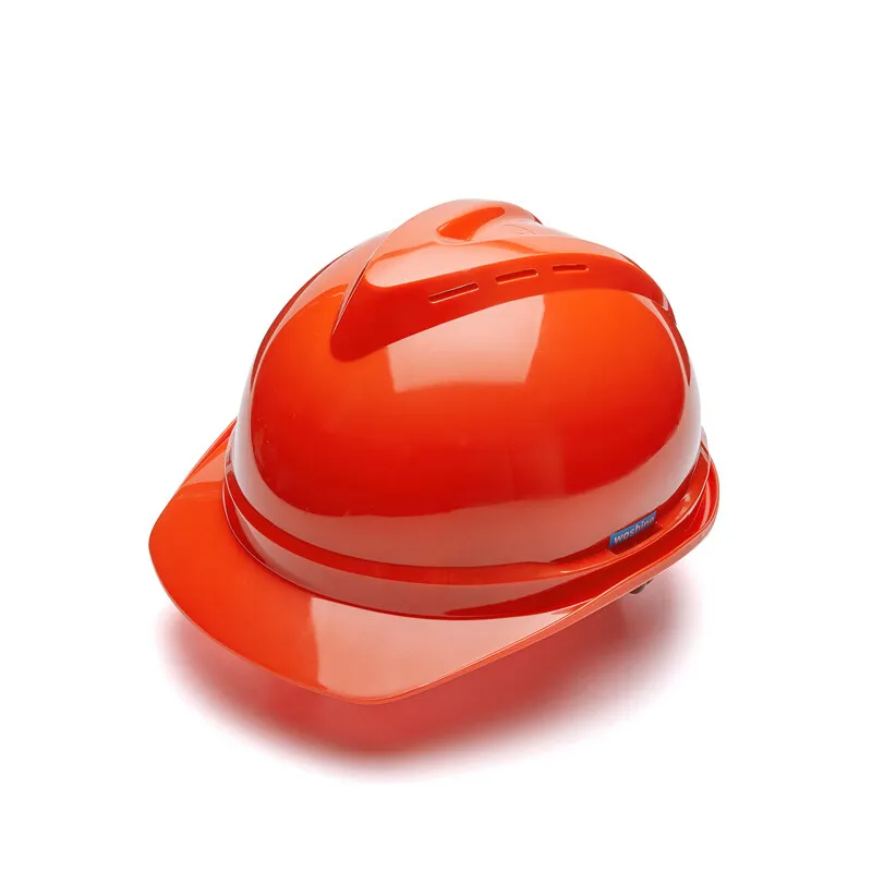 V-shaped safety helmet for construction  with thickened anti-collision and impact protection for buildings One-piece snap-o