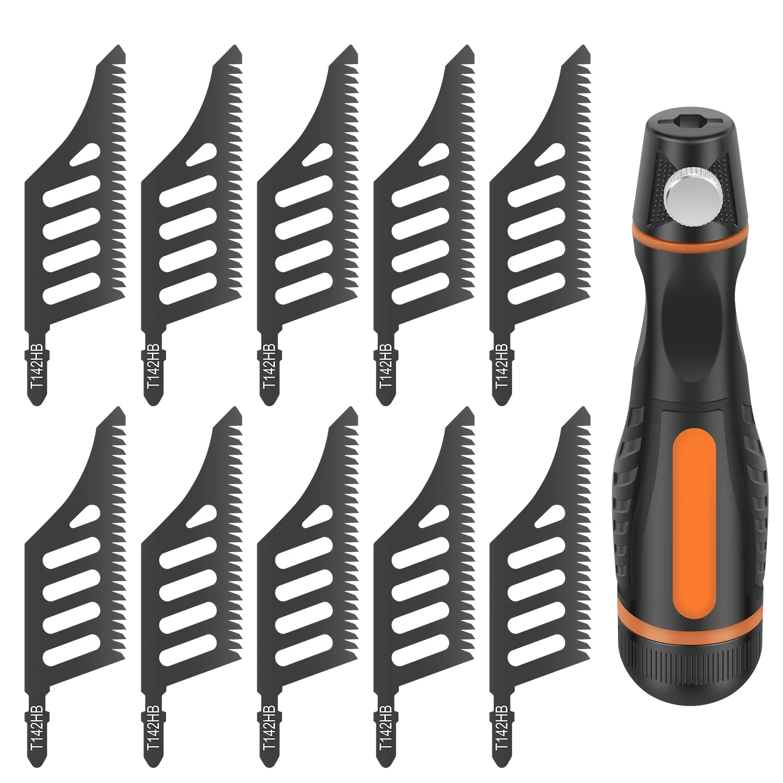 

T142HB Curved Jigsaw Blade Flush Cutting Curved Reciprocating Saber Saw Blades For Precision T-Shank Precision Jigsaw Blade