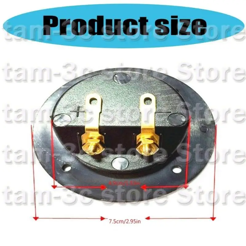 D0UA Caja altavoz 2 vías, esterebos automóvil bricolaje esterees ANINGURA Post redondo Copa Conectores