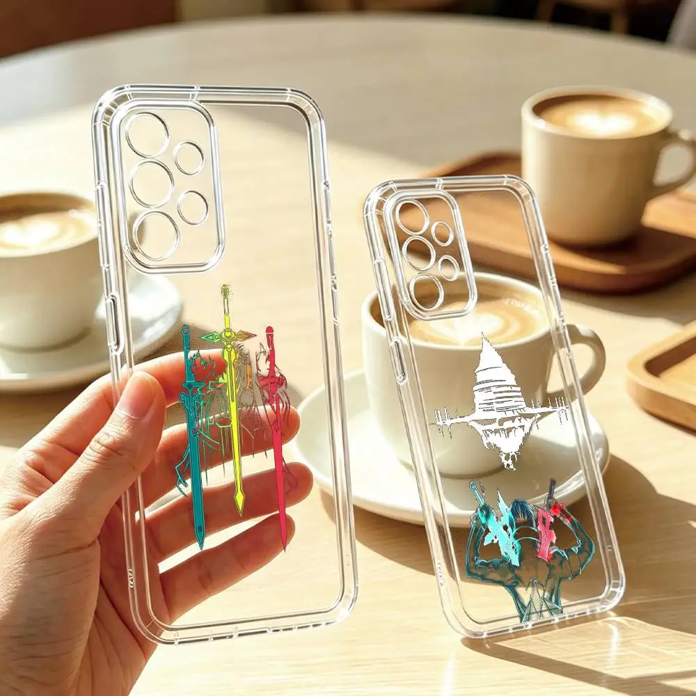 Anime Sword Art Online Phone Case Transparent Silicone Soft For Samsung S25,S24,S21,S22,S23,S30,Ultra,S20,Plus,Fe Gift