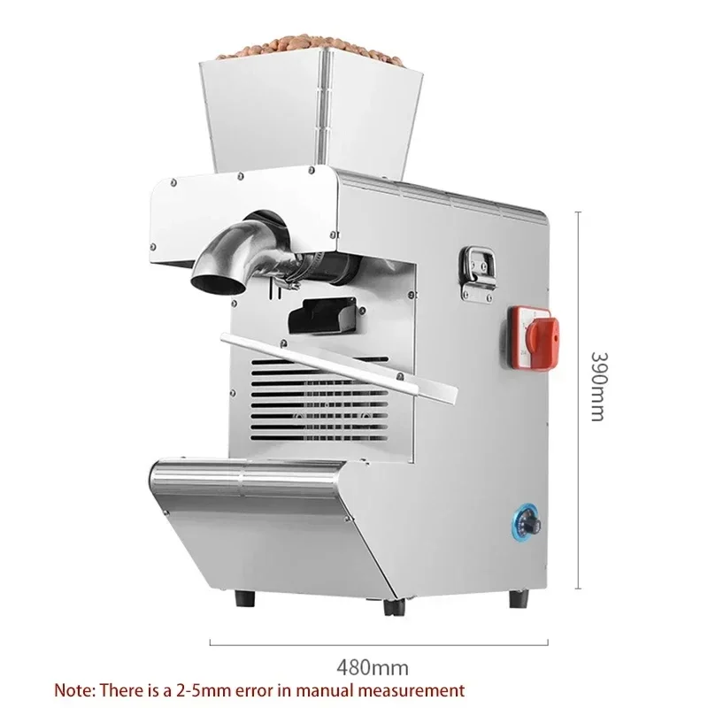 Friteuse à huile chaude et froide en acier inoxydable domestique, presse à huile commerciale, automatique, petit, régulier, cacahuète, sésame