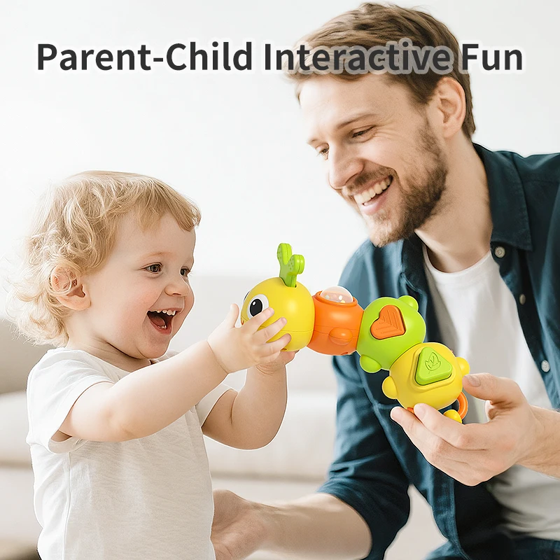 1 pièces bébé hochet jouet dessin animé chenille bébé saisir apaisant jouet éducatif