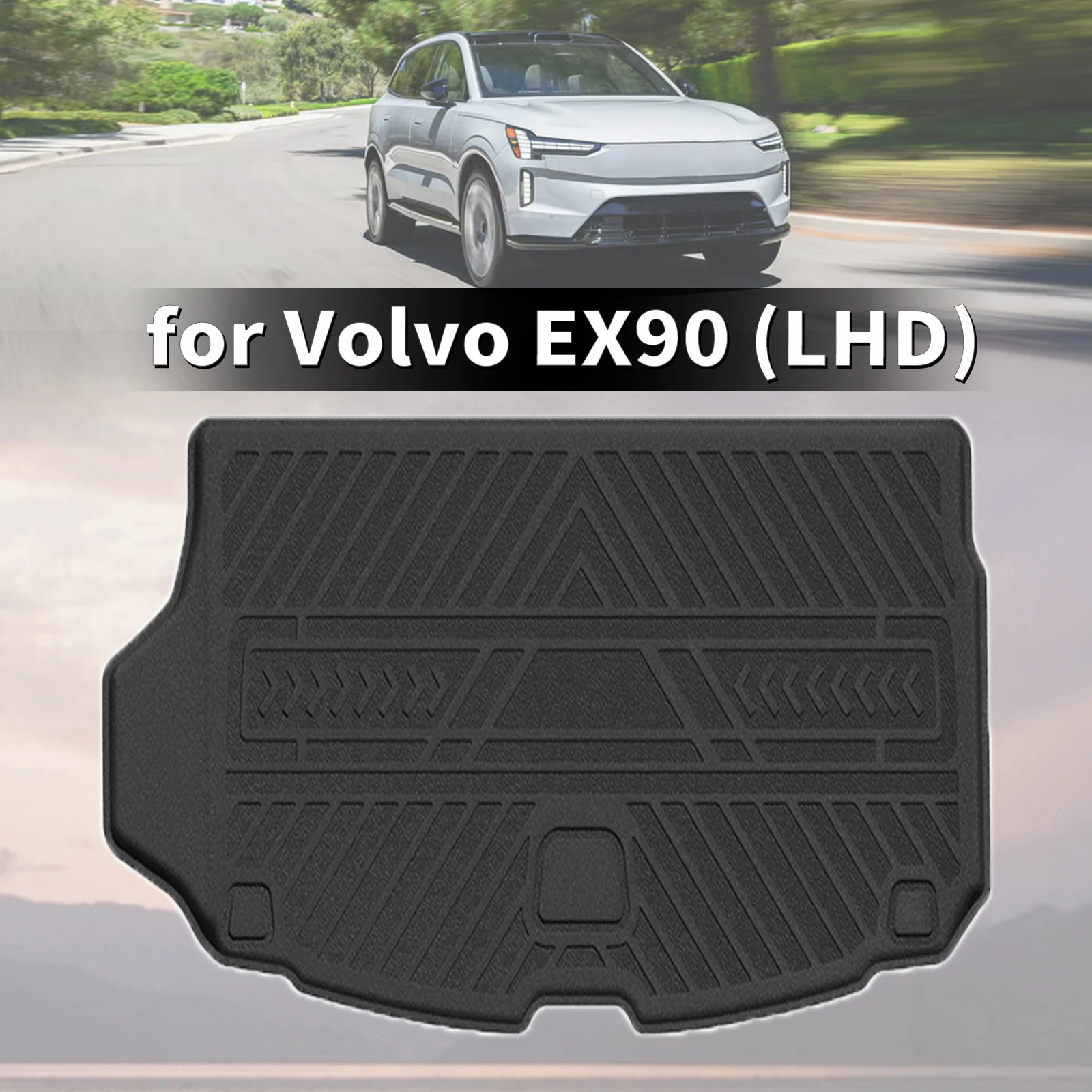 

for Volvo EX90 2026 2027 Custom Fit TPE Car Trunk Mats Quick Clean Non-Slip Bottom All Season Use Accessories