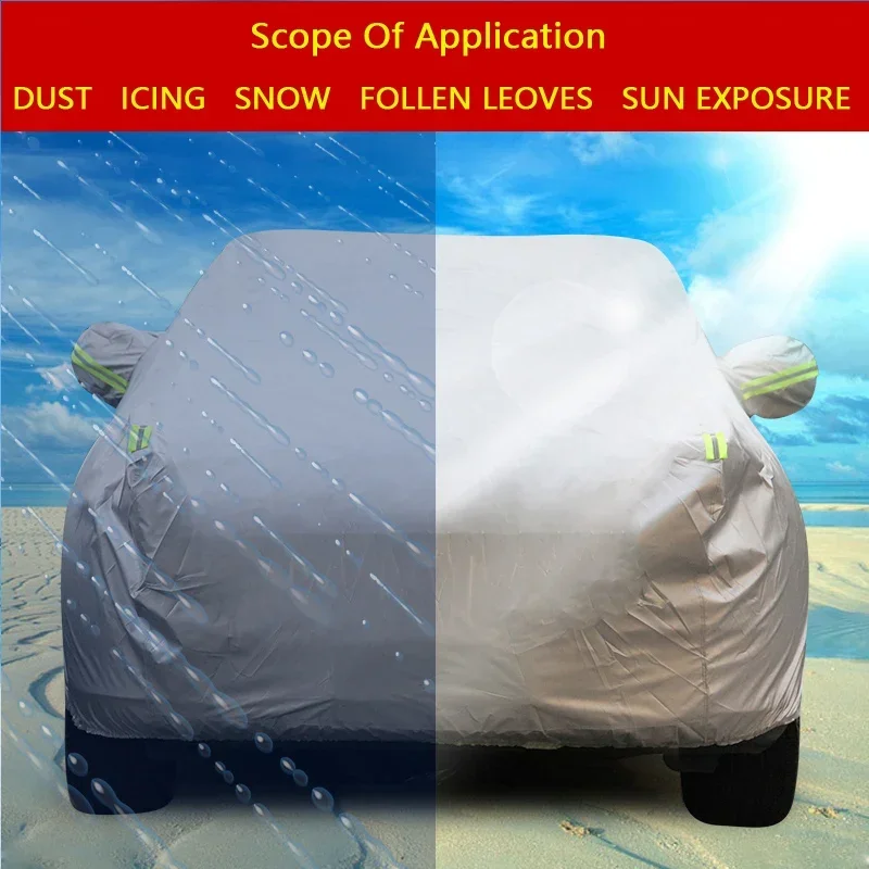 Waterproof Full Car Covers Outdoor Sunshade Dustproof Snow For Volkswagen VW Touran 2003-2015 Accessories