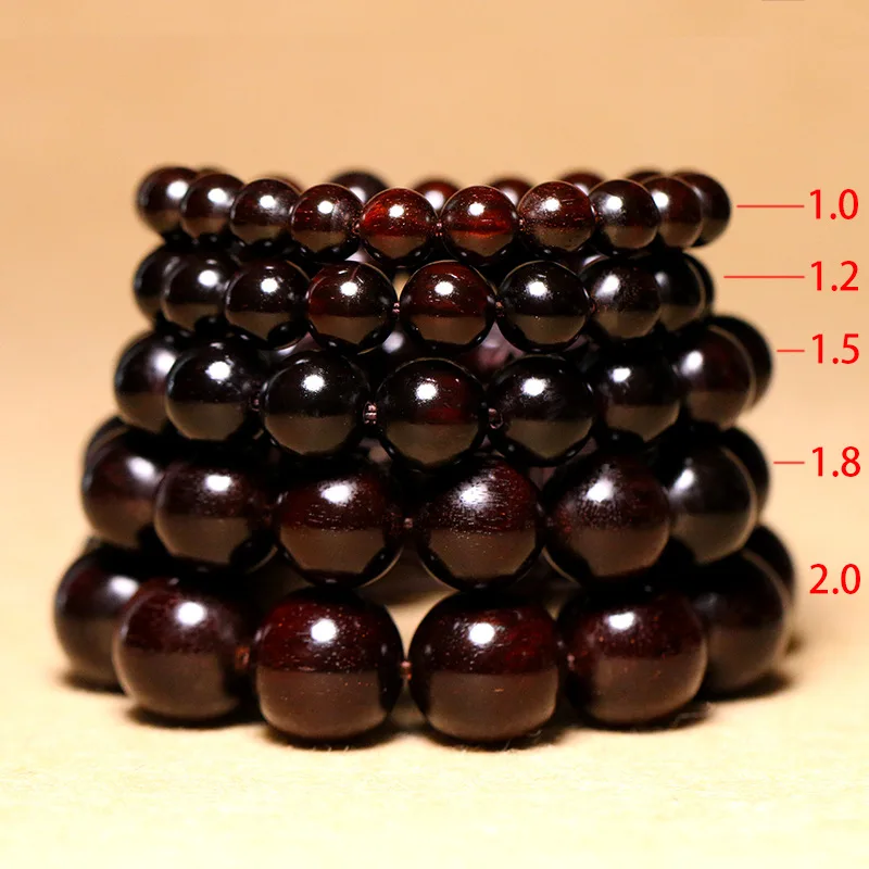 

India old material small leaf rosewood beads hand chain fish scale pattern high density oil rosewood beads wholesale men women