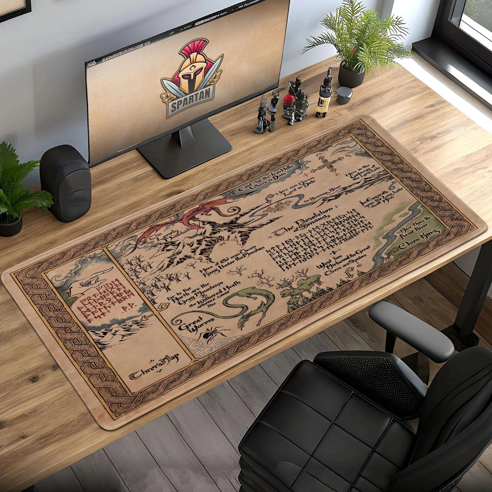 

Kawaii Cute Map Mouse Pad Dragon Gaming Computer Accessories,Xxl Japan Anime Mousepad Large,Gamer Office Desk Mat Mouse Mats